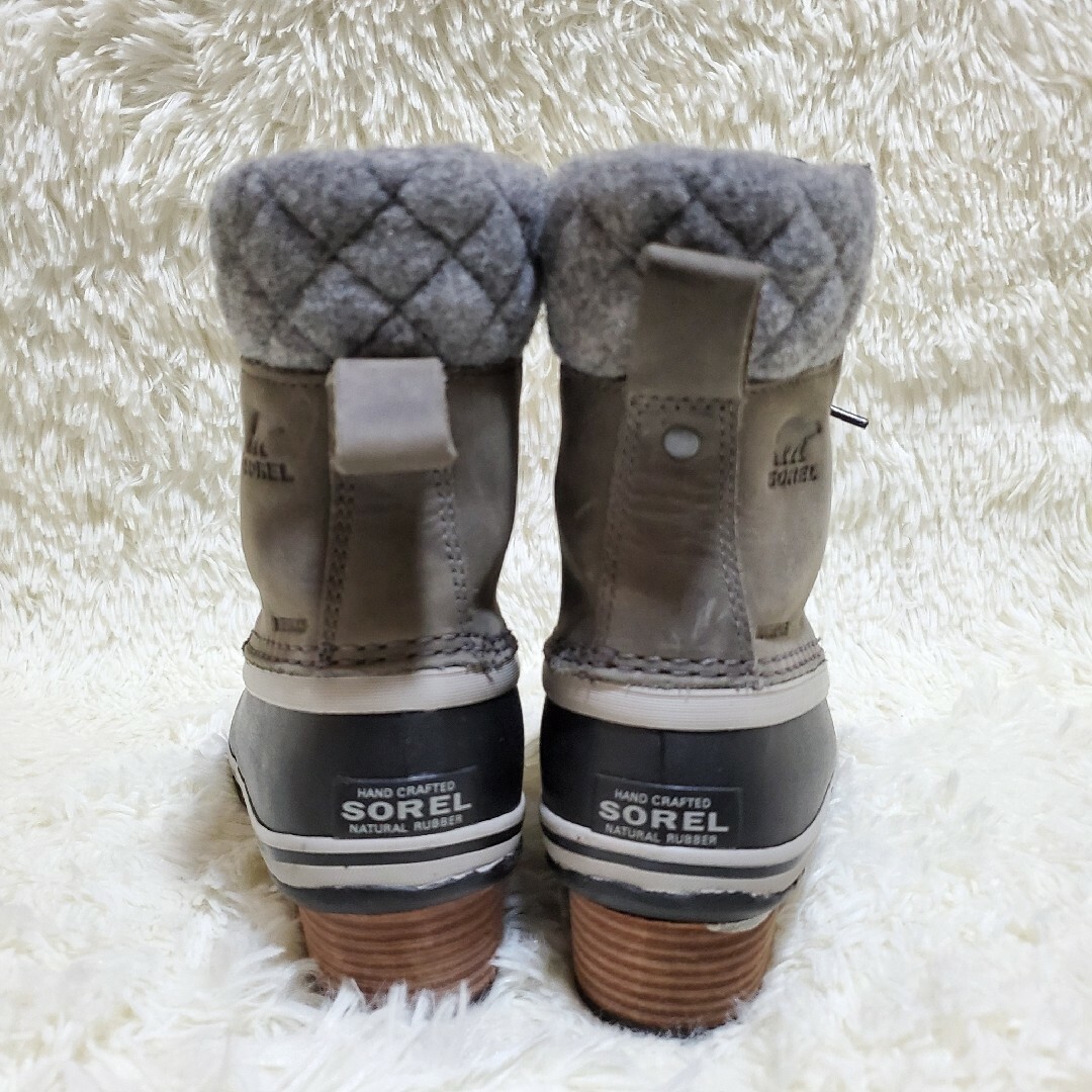 SOREL(ソレル)の【美品】SOREL　SLIMPACK LACE II 　レザー　防水　レディース レディースの靴/シューズ(レインブーツ/長靴)の商品写真