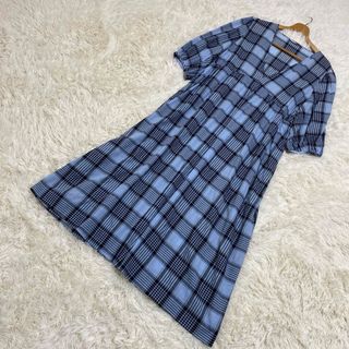 ザラ(ZARA)の【大きいサイズ】ZARA ザラ ロングワンピース マキシ丈 チェック柄 コットン(ロングワンピース/マキシワンピース)