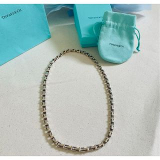 ティファニー(Tiffany & Co.)の美品 Tiffany ティファニー Tチェーン ネックレス シルバー(ネックレス)