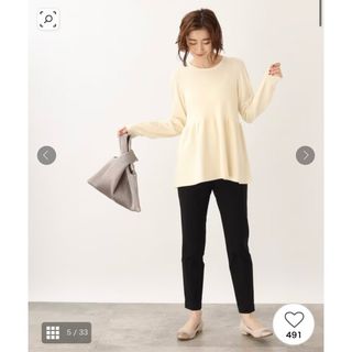 グローブ(grove)の新品タグ付き　grove ペプラムニット　(ニット/セーター)