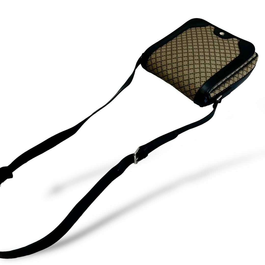 Gucci(グッチ)の超希少✨GUCCI ショルダーバッグ ディアマンテ ロゴ金具 PVC レザー メンズのバッグ(ショルダーバッグ)の商品写真