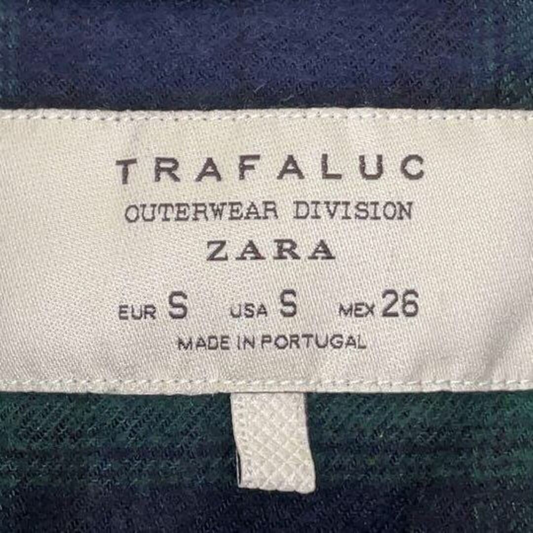 ZARA(ザラ)のZARA TRAFALUC ザラ チェック シャツ ゆるめ 青×緑 レディース レディースのトップス(シャツ/ブラウス(長袖/七分))の商品写真