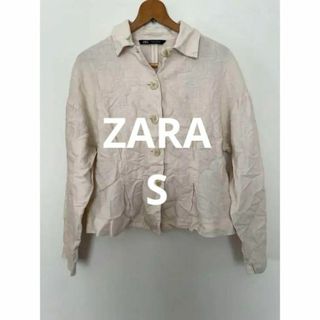 ザラ(ZARA)のZARA トップス 長袖 シャツ ヴィンテージ ベージュ ゆるめ レディース(シャツ/ブラウス(長袖/七分))