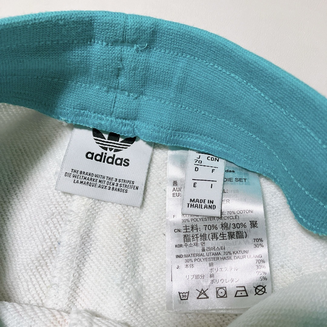 adidas(アディダス)のadidas アディダス　ジャージ　セットアップ　70cm キッズ/ベビー/マタニティのベビー服(~85cm)(その他)の商品写真