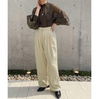 セレクトモカ(SELECT MOCA)のセレクトモカ フロントタックストレートワイドパンツ(カジュアルパンツ)