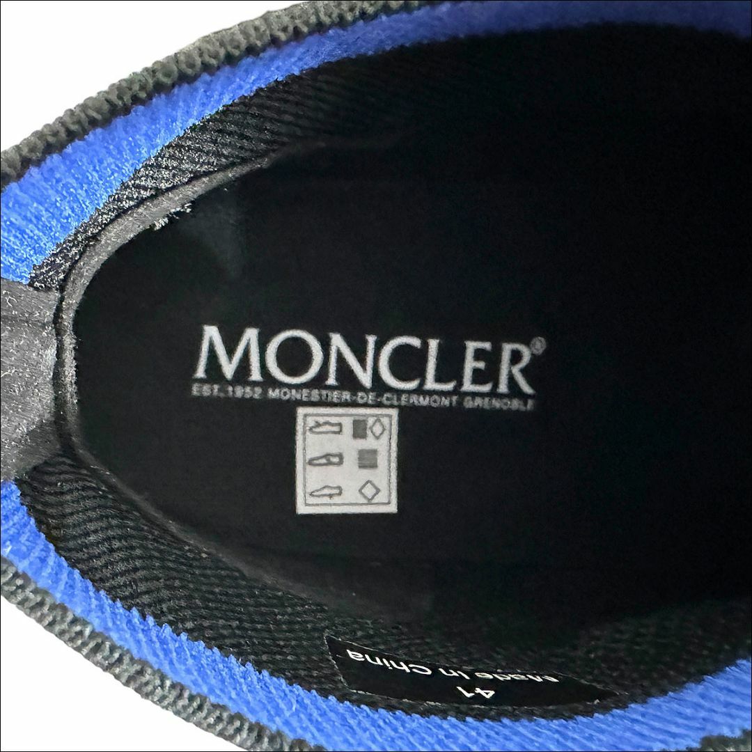 MONCLER(モンクレール)のJ3593 新品 モンクレール モンテランナー ブラック×ブルー 26cm メンズの靴/シューズ(スニーカー)の商品写真