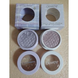 カラーポップ(colourpop)の【used】カラーポップ　スーパーショックシャドウ　パープル系2色(アイシャドウ)