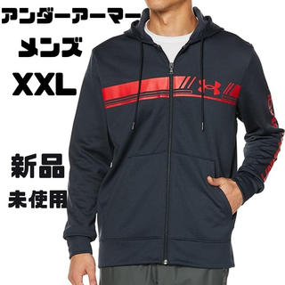 アンダーアーマー(UNDER ARMOUR)の[アンダーアーマー] トレーニングフリース バー メンズ XXL ブラック(パーカー)