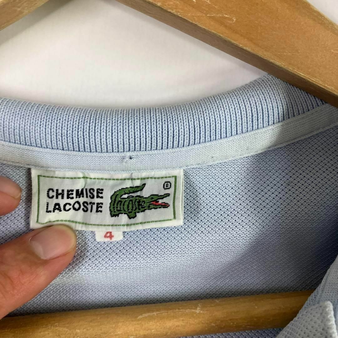 LACOSTE(ラコステ)のCHEMISE LACOSTE シュミーズ ラコステ　古着　ポロシャツ　4 メンズのトップス(ポロシャツ)の商品写真