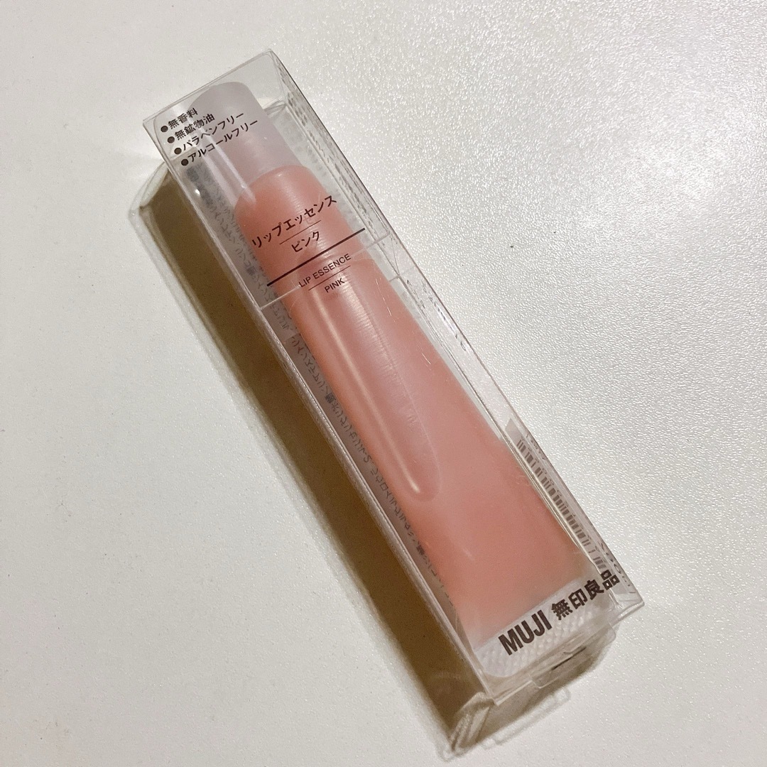 MUJI (無印良品)(ムジルシリョウヒン)の【新品、未開封】 無印 リップ エッセンス ピンク コスメ/美容のスキンケア/基礎化粧品(リップケア/リップクリーム)の商品写真