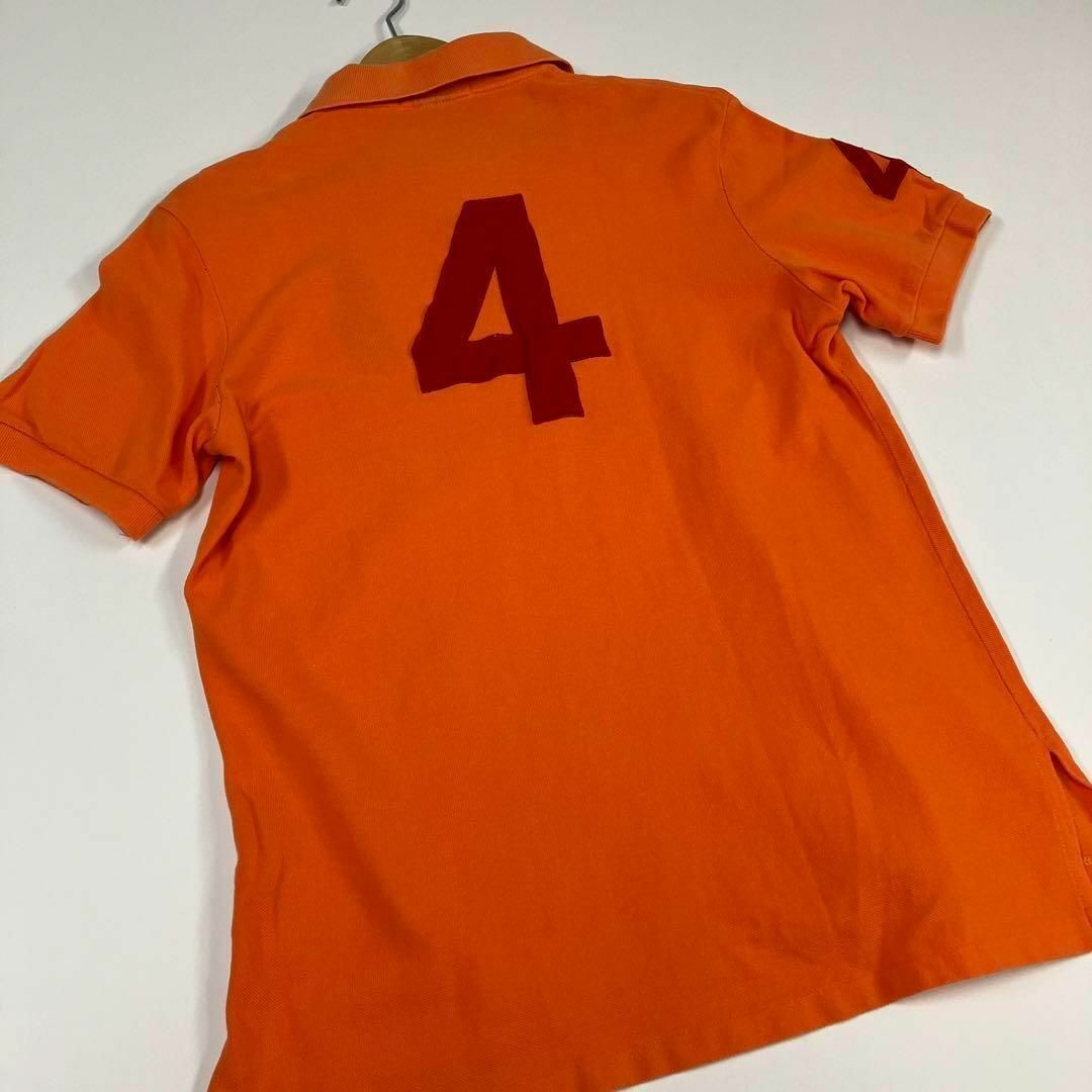 ラルフローレン　ポロシャツ　オレンジ　古着女子　S メンズのトップス(ポロシャツ)の商品写真