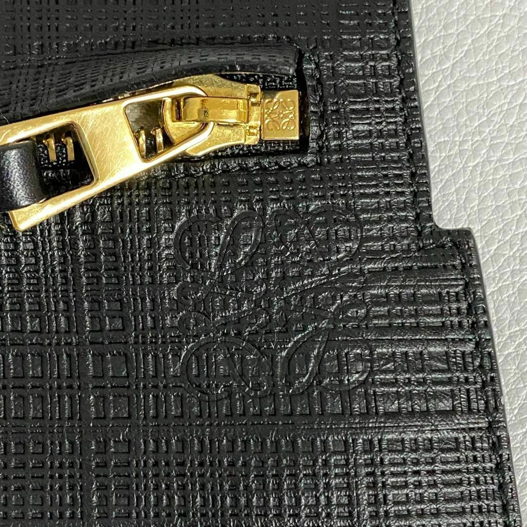 LOEWE(ロエベ)の❤️LOEWE❤️Tポーチ リネン クラッチバッグ ブラック メンズのバッグ(セカンドバッグ/クラッチバッグ)の商品写真