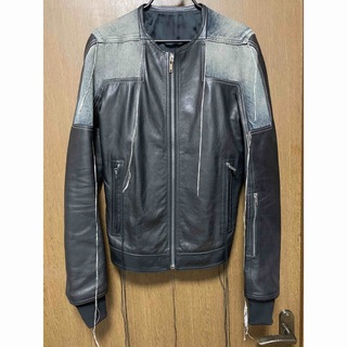 リックオウエンス(Rick Owens)のRICK OWENS Sisyrotterdam Leather Jacket(レザージャケット)