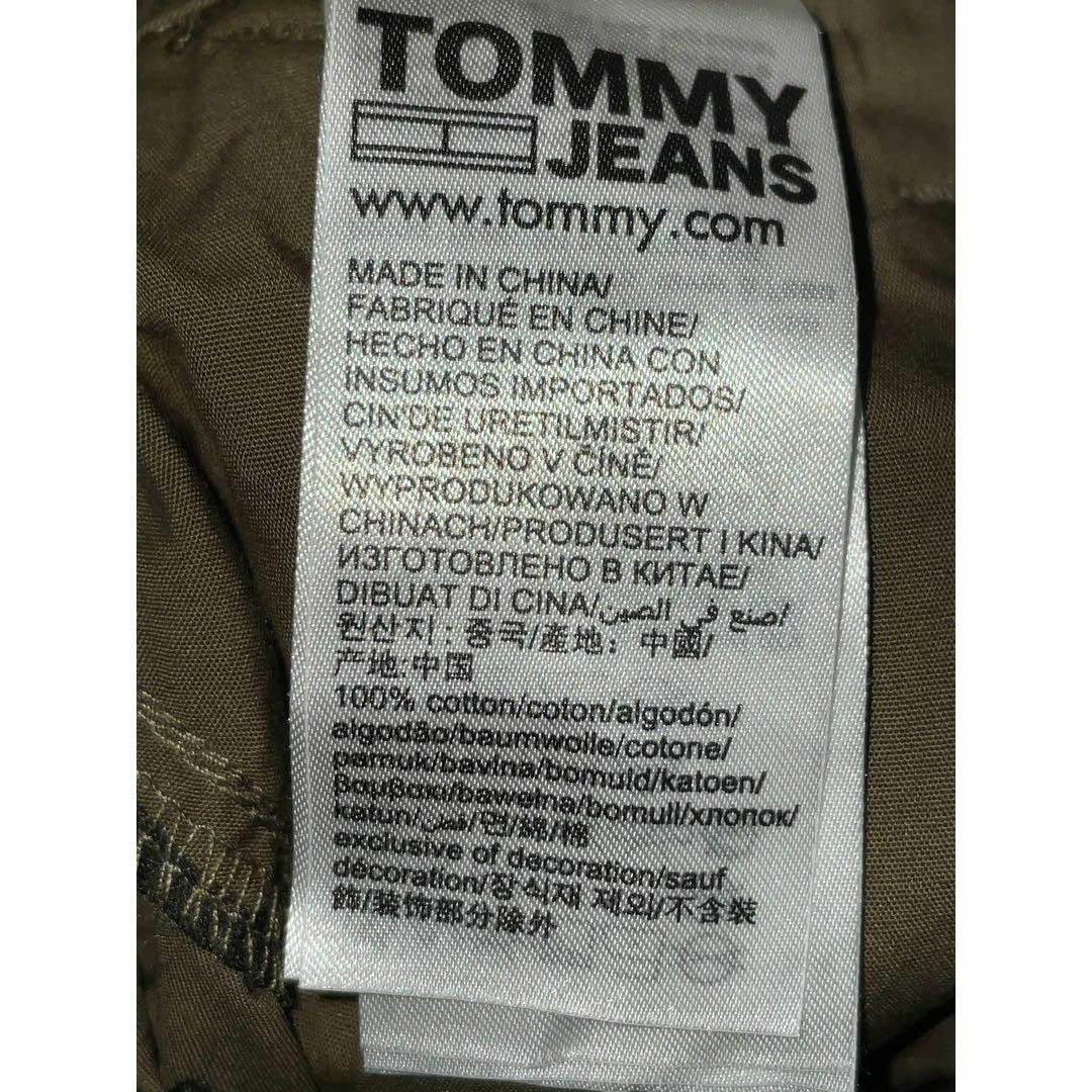 TOMMY JEANS トミー ジーンズ ミリタリーカーゴパンツ カーキ 美品 レディースのパンツ(ワークパンツ/カーゴパンツ)の商品写真