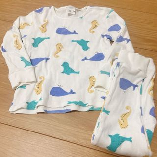 ZARA セットアップ パジャマ 海の生き物 104cm