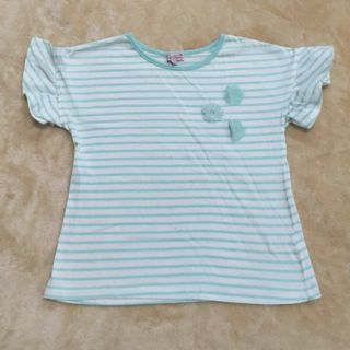 Ｔシャツ　140　女児　ボーダー　キッズ　マザウェイズ　夏物