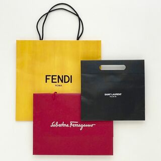 フェンディ(FENDI)のフェンディ フェラガモ サンローラン ❤️ ショッパー 紙袋 ブランド(ショップ袋)