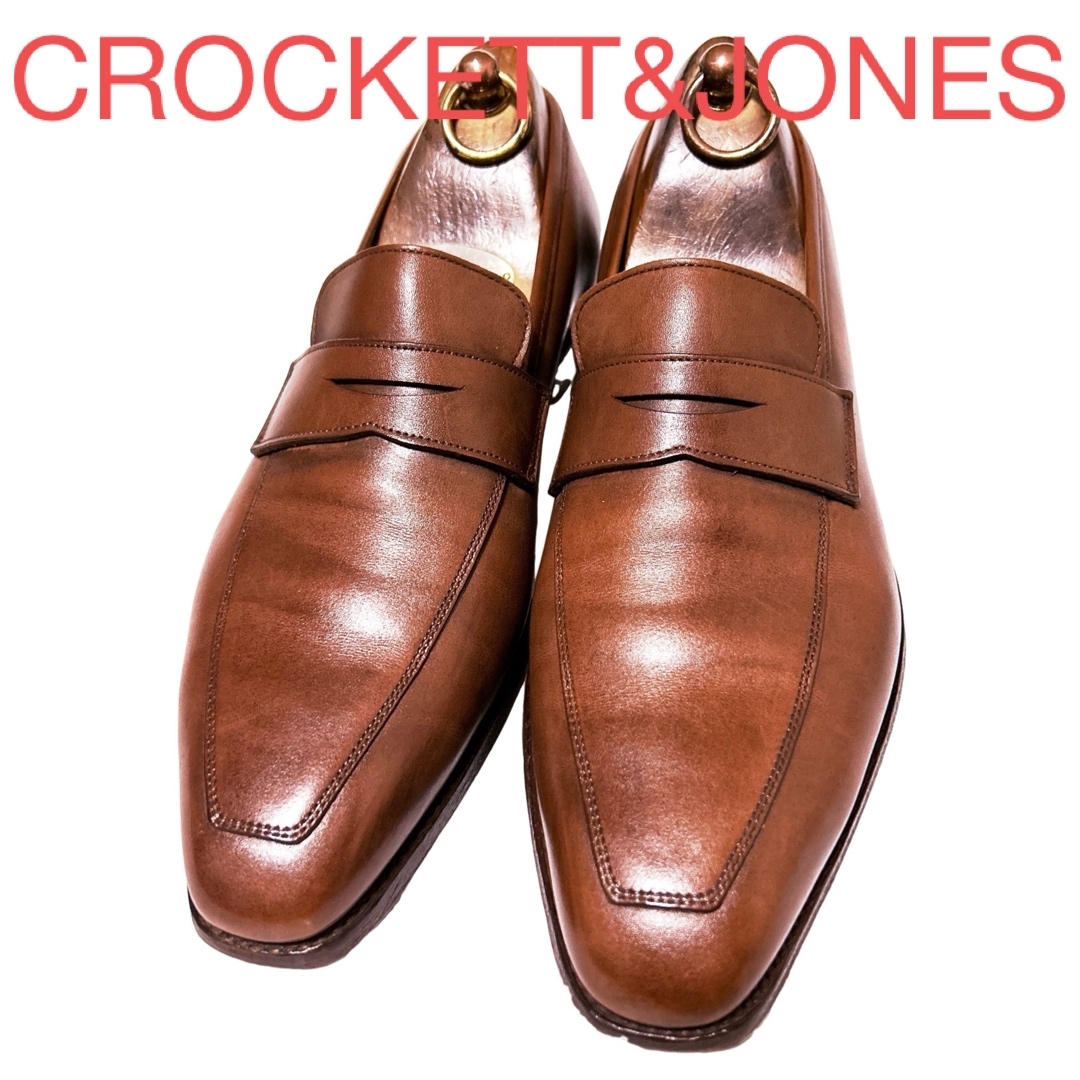 Crockett&Jones(クロケットアンドジョーンズ)の281.CROCKETT&JONES MERTON ペニーローファー 7E メンズの靴/シューズ(ドレス/ビジネス)の商品写真