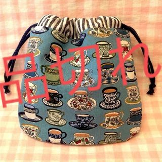 チェルシー柄☆ハンドメイド☆巾着☆コーヒースカッチ柄の通販 by ペコ チェルシー柄☆ハンドメイド☆巾着☆コーヒースカッチ柄の通販 by ペコ