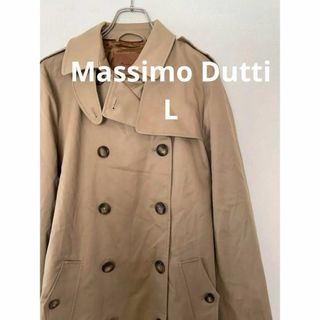 Massimo Dutti ウエストベルト トレンチコート サイズL ベージュ(トレンチコート)