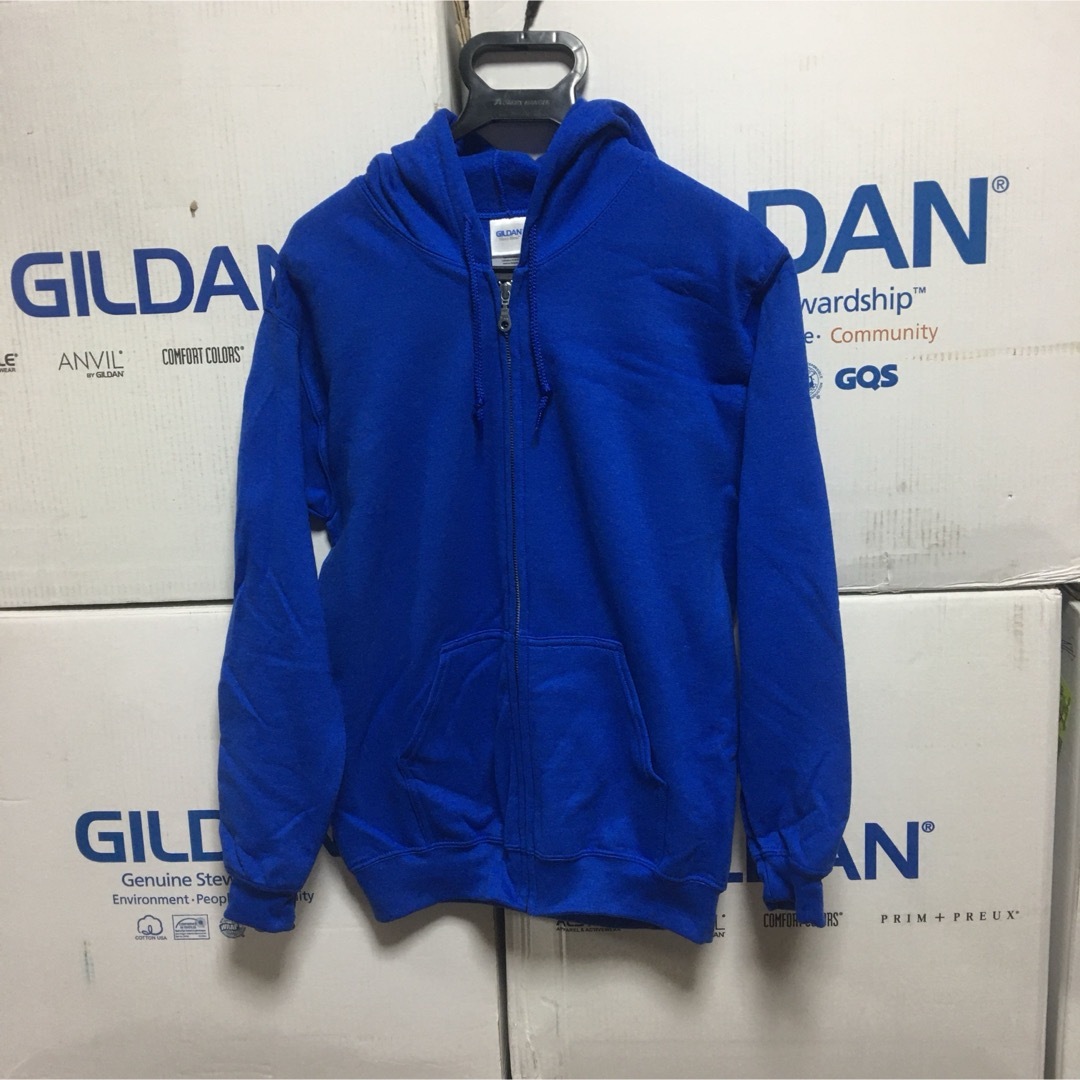 GILDAN(ギルタン)のGILDANギルダン☆ジップアップ☆フルジップ☆パーカー☆ロイヤルブルー青☆S メンズのトップス(パーカー)の商品写真