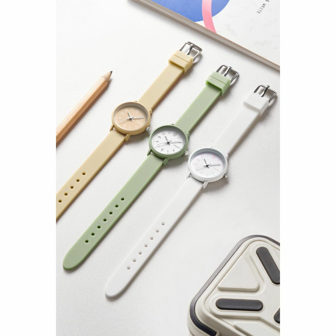 【色: グリーン】腕時計 アナログ シリコンベルト レディース メンズ (グリー メンズの時計(その他)の商品写真