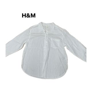 エイチアンドエイチ(H&H)のH&M  白 ホワイト シャツ ブラウス(シャツ/ブラウス(長袖/七分))