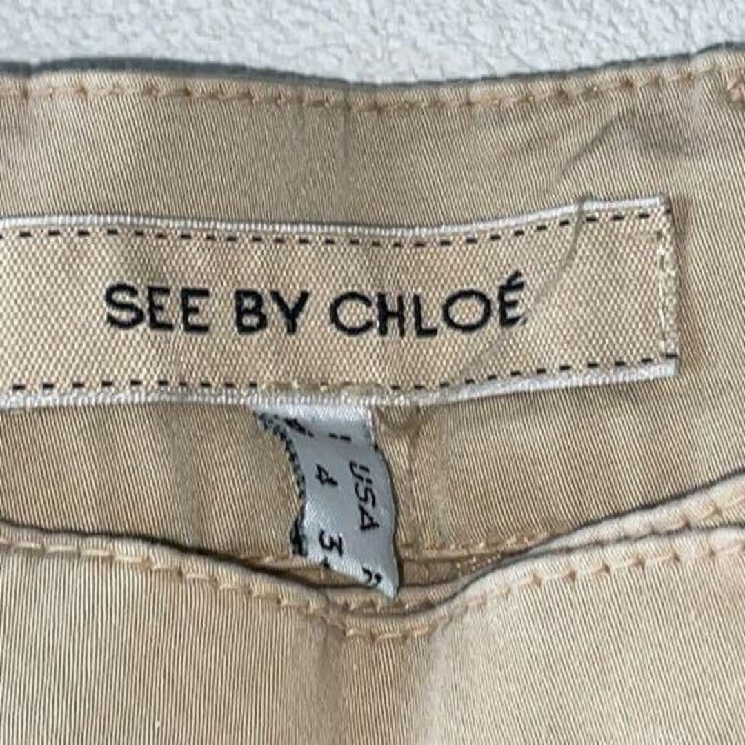 SEE BY CHLOE(シーバイクロエ)のSEE BY CHLOE シーバイクロエ カジュアルパンツ ベージュ イタリア製 レディースのパンツ(カジュアルパンツ)の商品写真