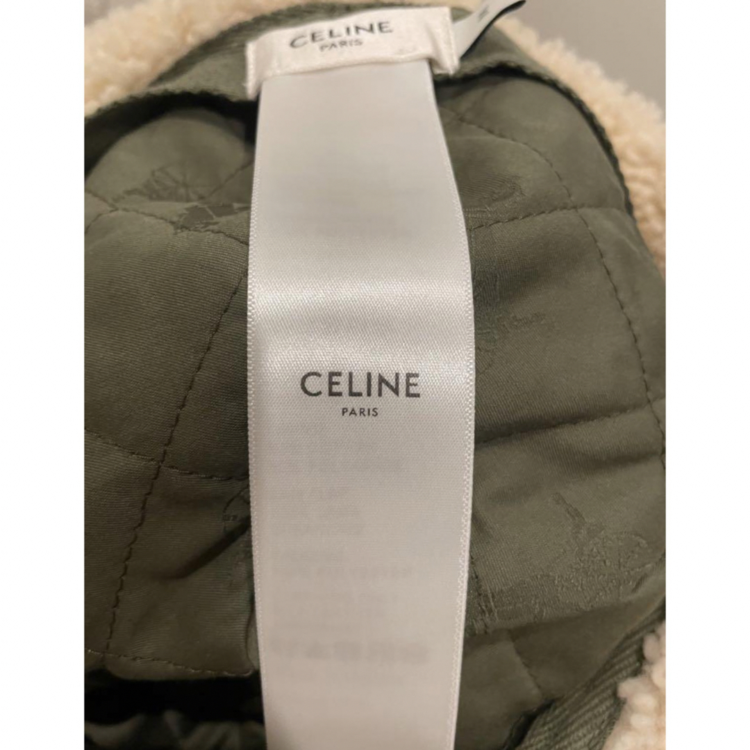 CELINE トリオンフチャプカ ハット コットンギャバジン キャップ CELINE トリオンフチャプカ ハット コットンギャバジン キャップ