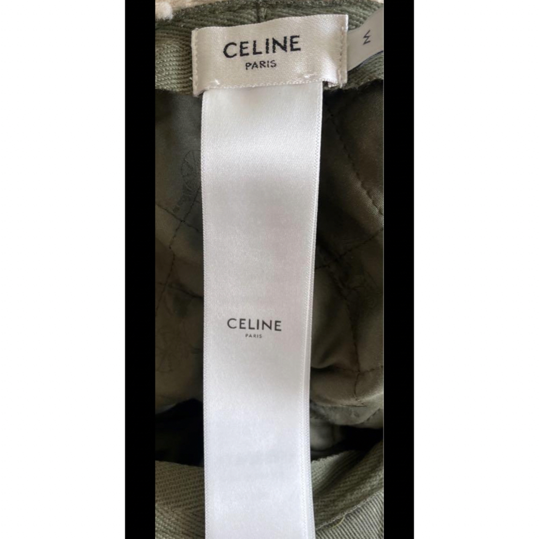 CELINE トリオンフチャプカ ハット コットンギャバジン キャップ CELINE トリオンフチャプカ ハット コットンギャバジン キャップ