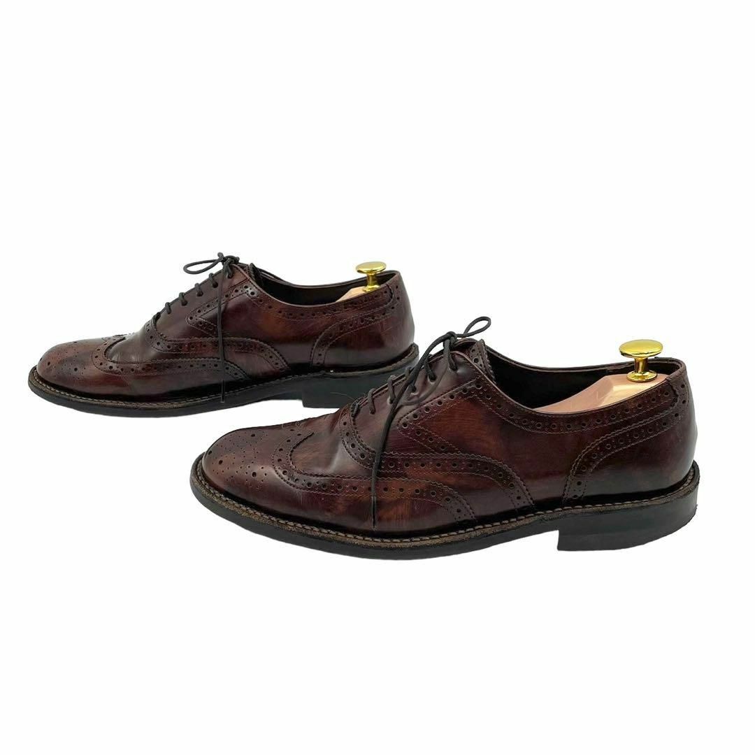 REGAL(リーガル)の良品 REGAL リーガル 革靴 ドレスシューズ ウイングチップ 茶 24.5 メンズの靴/シューズ(ブーツ)の商品写真
