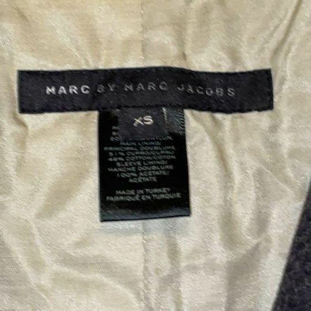 MARC BY MARC JACOBS(マークバイマークジェイコブス)のマークバイマークジェイコブス ロング ウールコート XSサイズ チャコールグレー レディースのジャケット/アウター(ロングコート)の商品写真