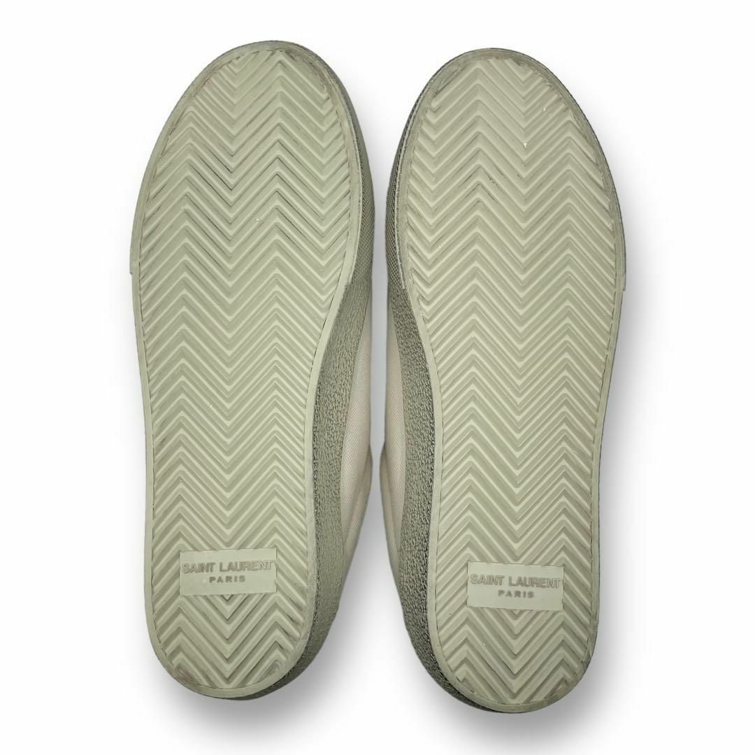 Saint Laurent(サンローラン)の美品 サンローラン スニーカー ロゴ キャンバス アイボリー 36表記 23㎝ レディースの靴/シューズ(スニーカー)の商品写真