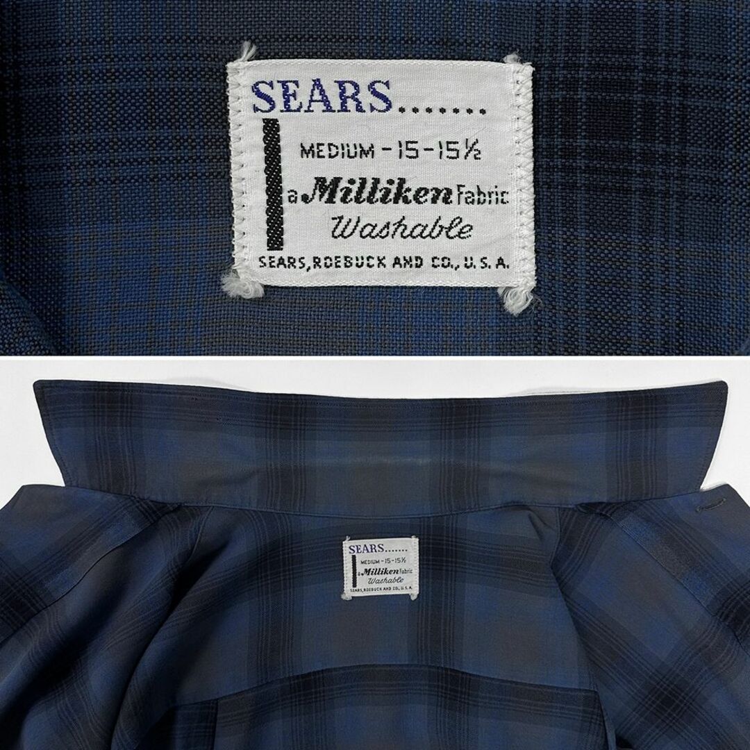 VINTAGE - 極上 美品◎50s 60s ビンテージ◎SEARS オンブレ VINTAGE - 極上 美品◎50s 60s ビンテージ◎SEARS オンブレ