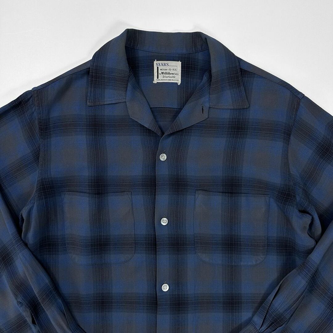 VINTAGE - 極上 美品◎50s 60s ビンテージ◎SEARS オンブレ VINTAGE - 極上 美品◎50s 60s ビンテージ◎SEARS オンブレ