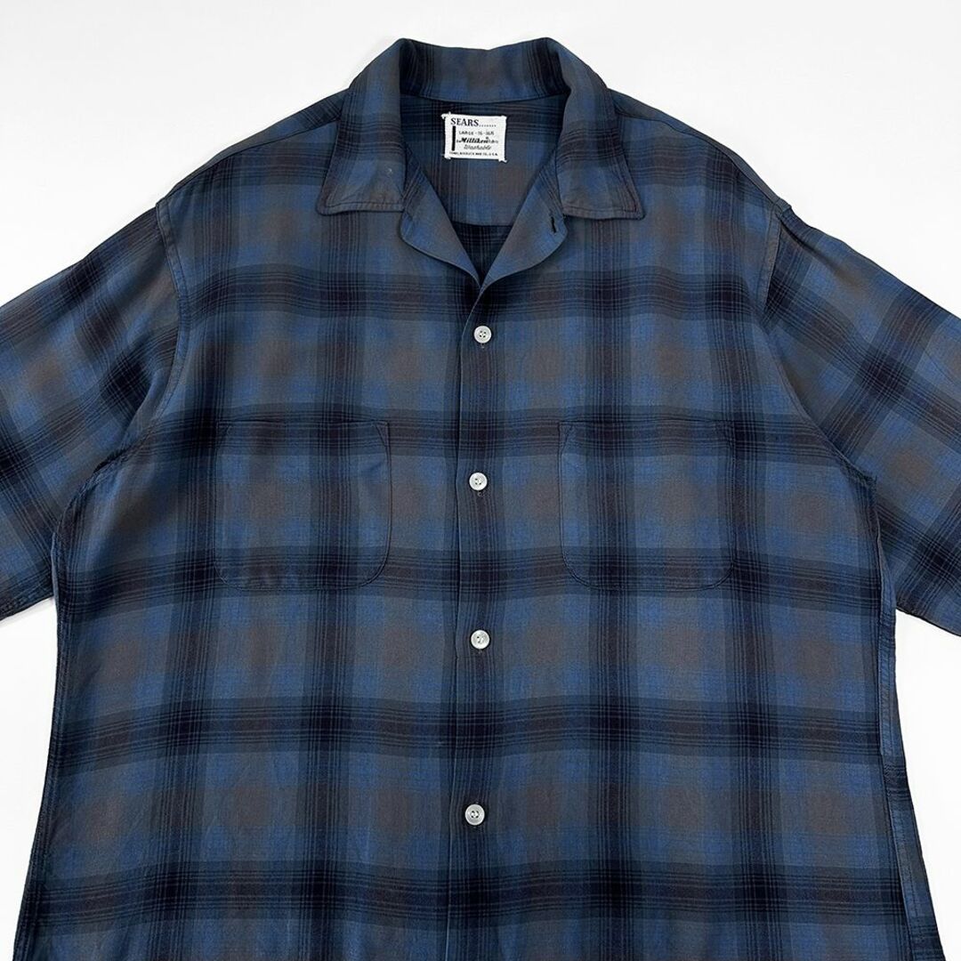 VINTAGE - 極上◎50s 60s ビンテージ◎美品 SEARS オンブレ VINTAGE - 極上◎50s 60s ビンテージ◎美品 SEARS オンブレ