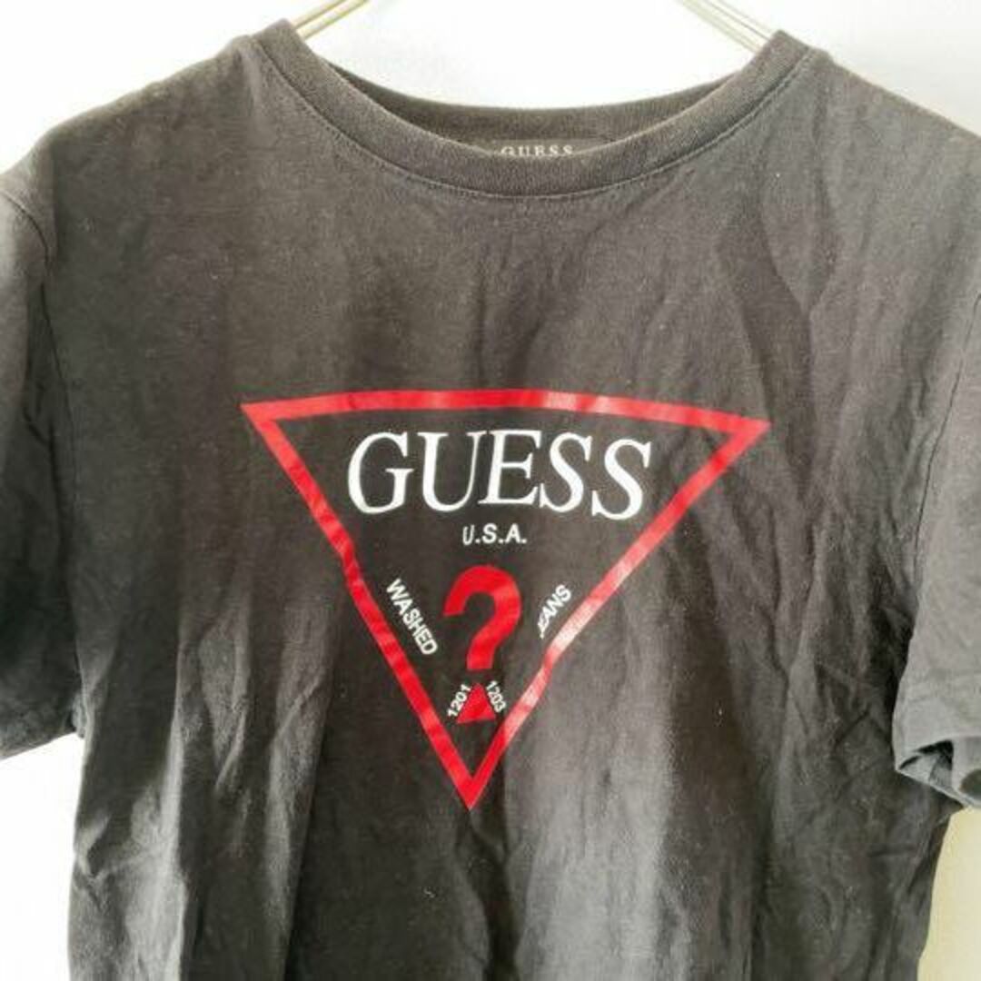 GUESS(ゲス)のGUESS ゲス Tシャツ ブラック プリント ビッグロゴプリント メンズ メンズのトップス(Tシャツ/カットソー(半袖/袖なし))の商品写真