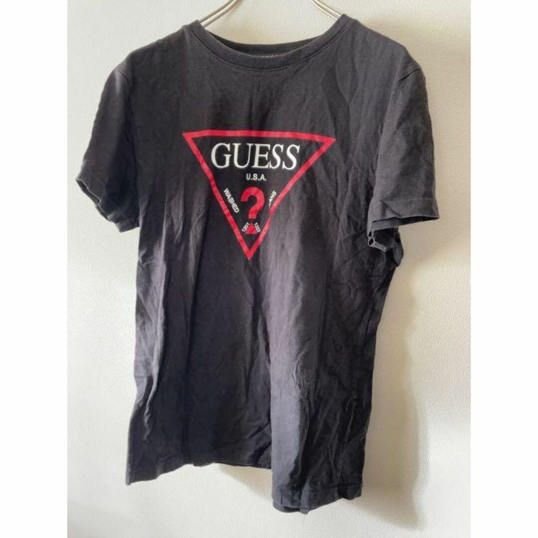 GUESS(ゲス)のGUESS ゲス Tシャツ ブラック プリント ビッグロゴプリント メンズ メンズのトップス(Tシャツ/カットソー(半袖/袖なし))の商品写真