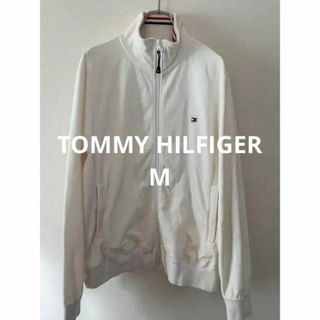 トミーヒルフィガー(TOMMY HILFIGER)のTommy トミーヒルフィガー ジップアップ ブルゾン サイズM ホワイト(ブルゾン)