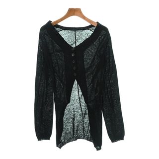 アンドゥムルメステール(Ann Demeulemeester)のANN DEMEULEMEESTER カーディガン 36(XS位) 黒 【古着】【中古】(カーディガン)