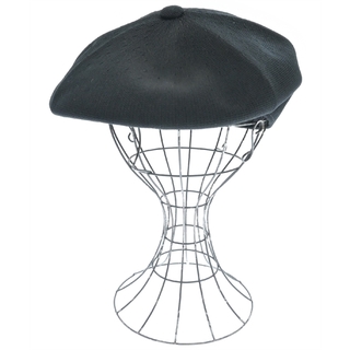 カンゴール(KANGOL)のKANGOL カンゴール ハンチング・ベレー帽 M 黒 【古着】【中古】(ハンチング/ベレー帽)
