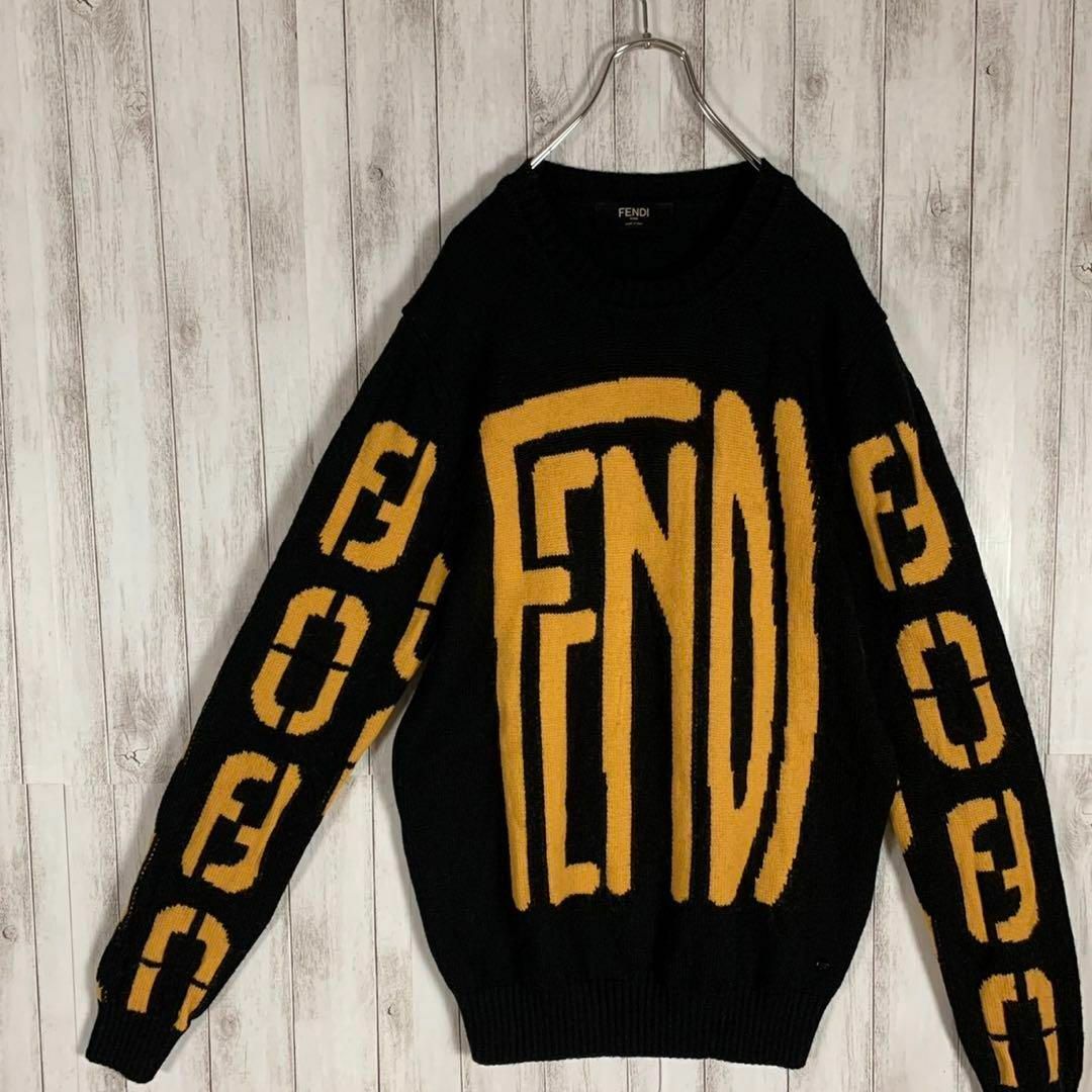 FENDI(フェンディ)の【最高級の逸品】FENDI フェンディ 超希少デザイン ニット 即完売モデル メンズのトップス(ニット/セーター)の商品写真