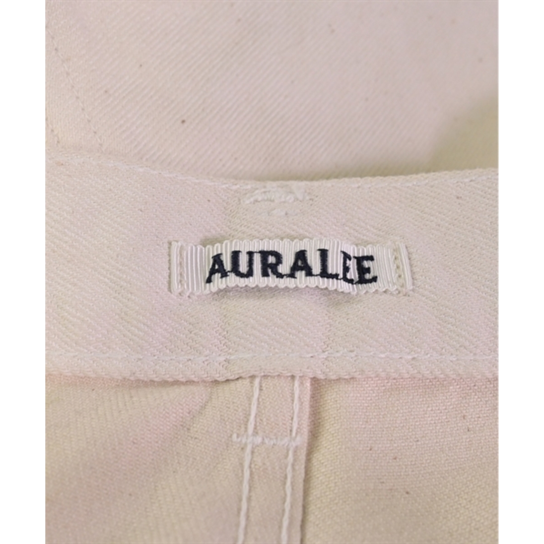 AURALEE(オーラリー)のAURALEE オーラリー デニムパンツ 3(S位) 白(デニム) 【古着】【中古】 メンズのパンツ(デニム/ジーンズ)の商品写真