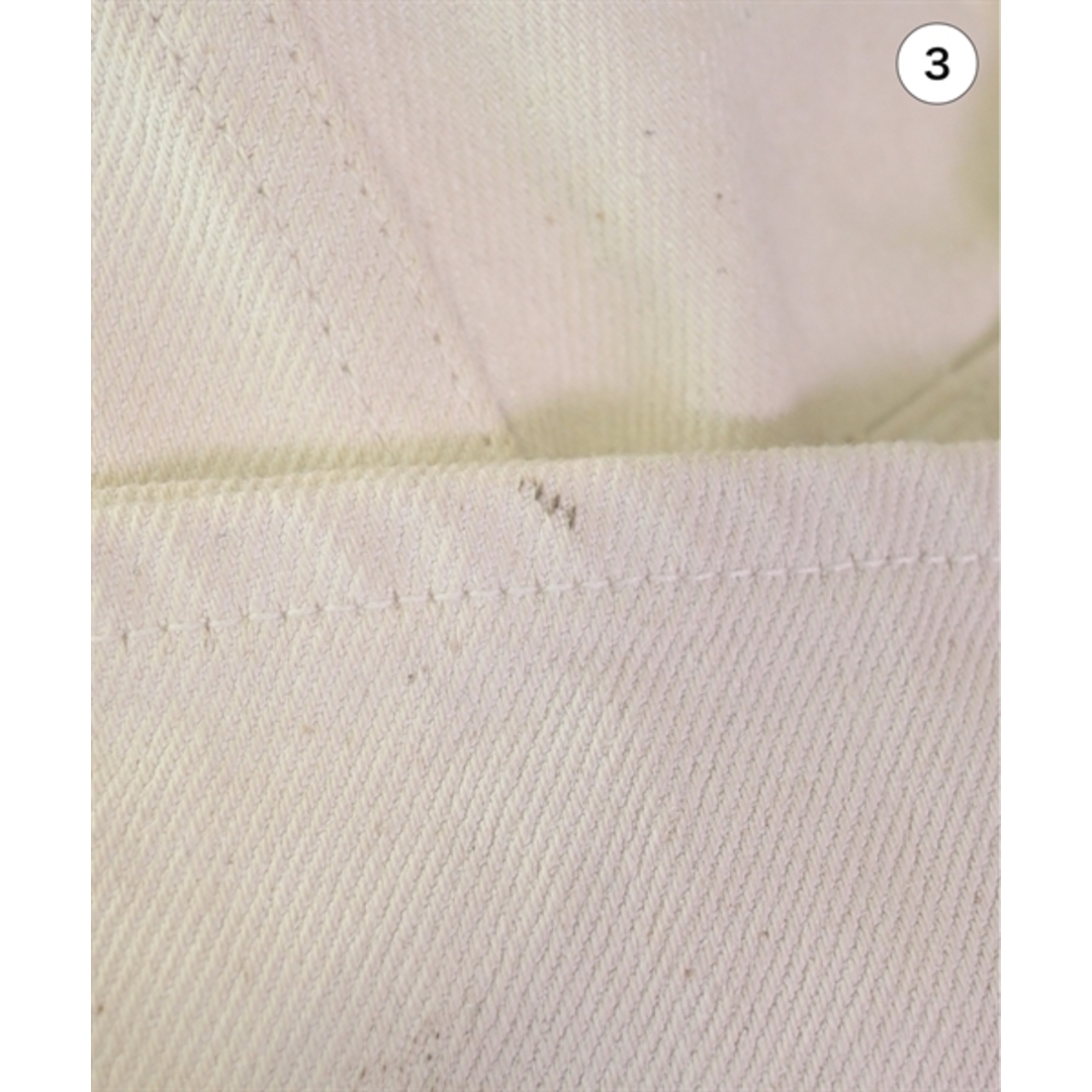 AURALEE(オーラリー)のAURALEE オーラリー デニムパンツ 3(S位) 白(デニム) 【古着】【中古】 メンズのパンツ(デニム/ジーンズ)の商品写真