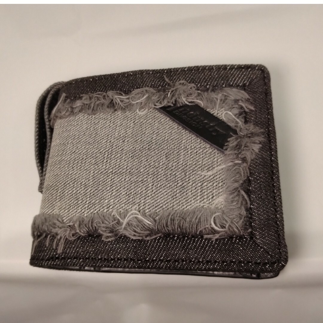 DIESEL(ディーゼル)のDIESEL ディーゼル 折り財布 ダメージデニム ブラック メンズのファッション小物(折り財布)の商品写真