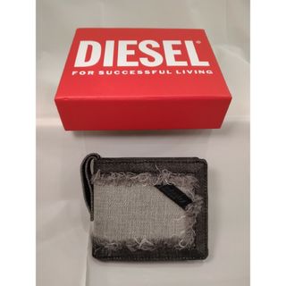 ディーゼル(DIESEL)のDIESEL ディーゼル 折り財布 ダメージデニム ブラック(折り財布)