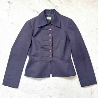 アルベルタフェレッティ(ALBERTA FERRETTI)の【フィロソフィー アルベルタフェレッティ】ナポレオン風 ショートジャケット 紫(ノーカラージャケット)