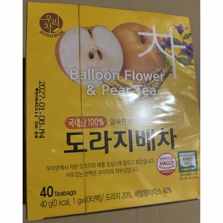 韓国茶　도라지배차  キキョウ梨茶　40袋(健康茶)