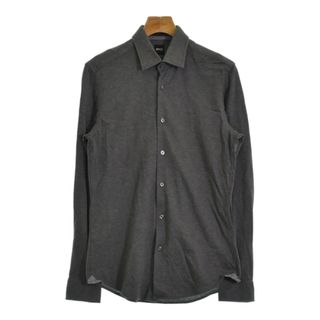 ヒューゴボス(HUGO BOSS)のHUGO BOSS ヒューゴボス ポロシャツ S グレー 【古着】【中古】(ポロシャツ)