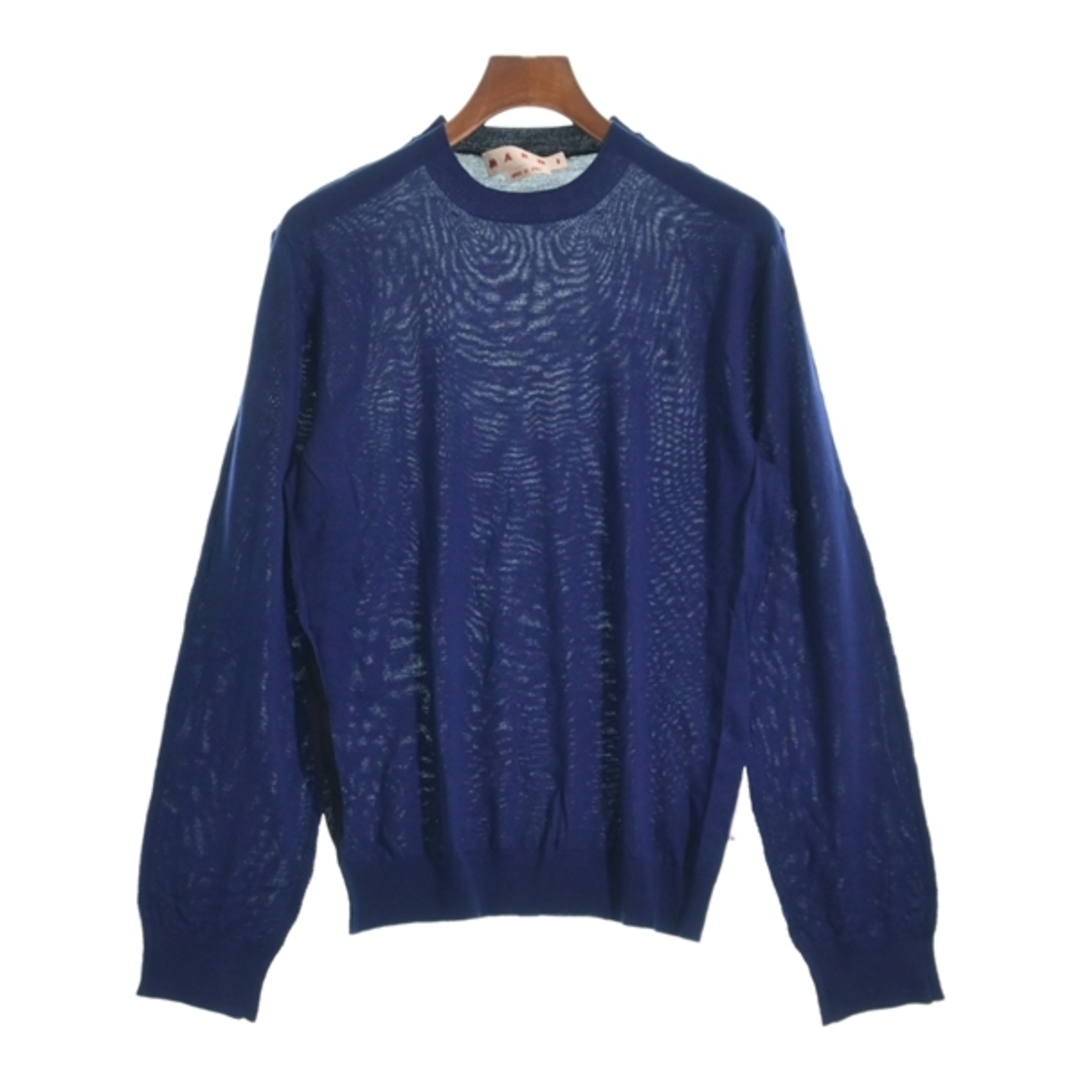 MARNI マルニ ニット・セーター 46(M位) 紺x黒 【古着】【中古 MARNI マルニ ニット・セーター 46(M位) 紺x黒 【古着】【中古